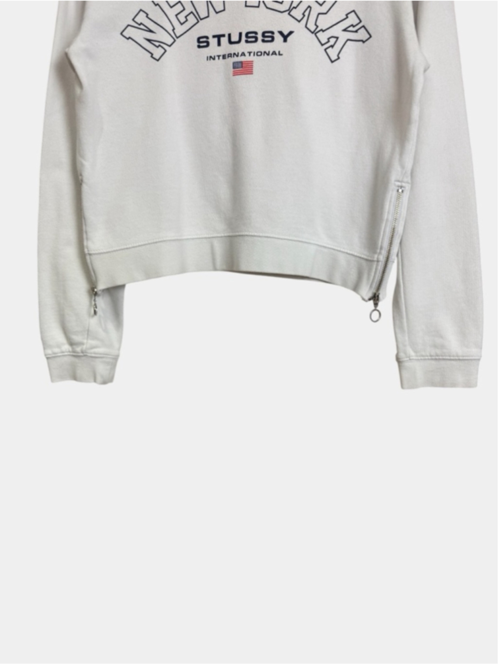 STUSSY New York International Fleeced Crewneck, Casual Streetwear, Sz 6 - Picture 7 of 16